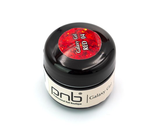 Зображення 2 Гліттер гель PNB Galaxy Gel 5 мл №04 Red, Варіант: 004