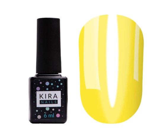 Изображение  Gel Polish Kira Nails Vitrage No. V02 (yellow, stained glass), 6 ml, Color No.: 2