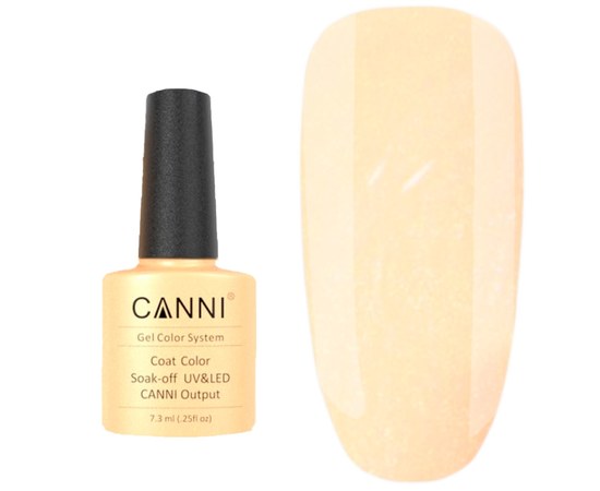 Изображение  Gel polish for nails CANNI 7.3 ml № 195 cream with microshine, Volume (ml, g): 44992, Color No.: 195