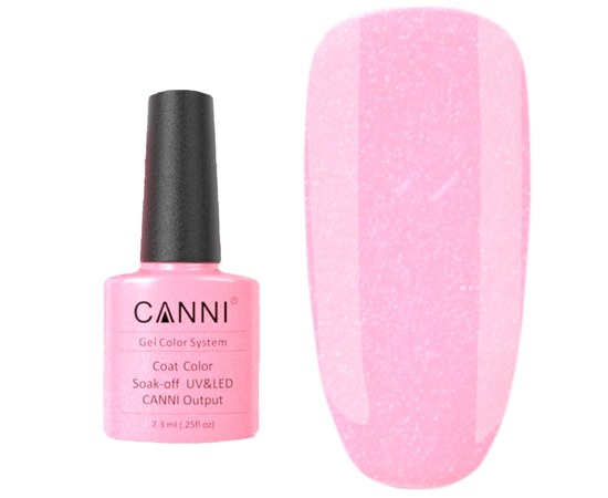 Изображение  Гель-лак для ногтей CANNI 7.3 мл № 198 нежно розовый перламутр, Объем (мл, г): 7.3, Цвет №: 198