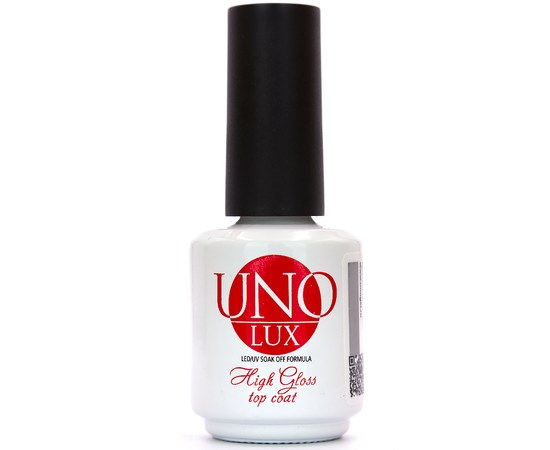 Зображення  Топ для нігтів UNO 15 мл LUX High Gloss Top Coat - без липкого шару
