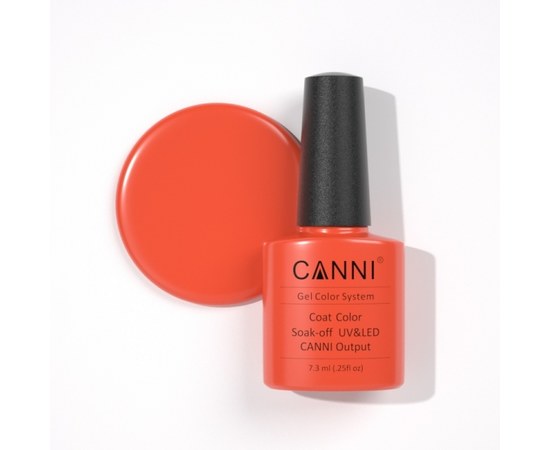 Изображение  Gel polish CANNI 177 bright red, neon, 7.3 ml, Volume (ml, g): 44992, Color No.: 177