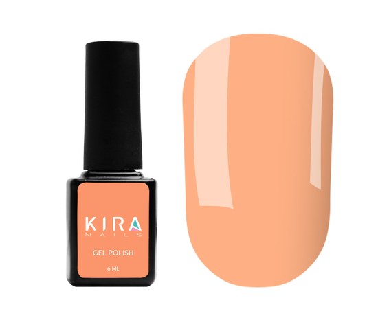 Изображение  Гель-лак Kira Nails №020 (розово-персиковый, неоновый), 6 мл, Цвет: 020