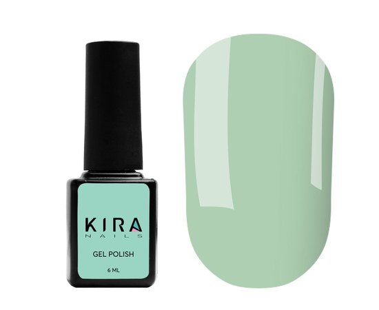 Изображение  Гель-лак Kira Nails №025 (бледный салатовый, эмаль), 6 мл, Цвет: 025