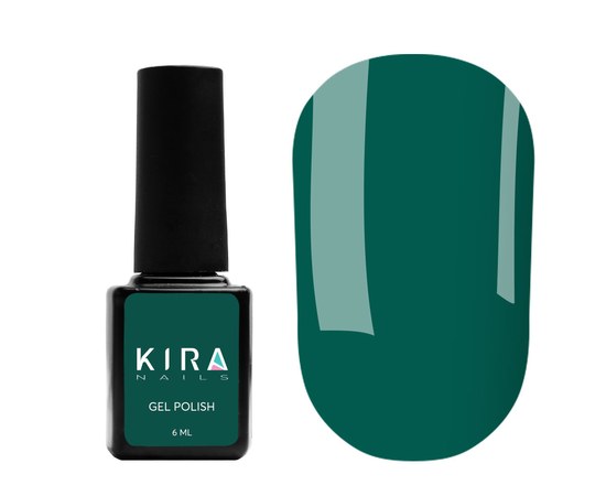 Изображение  Гель-лак Kira Nails №079 (насыщенный зеленый, эмаль), 6 мл, Цвет: 079