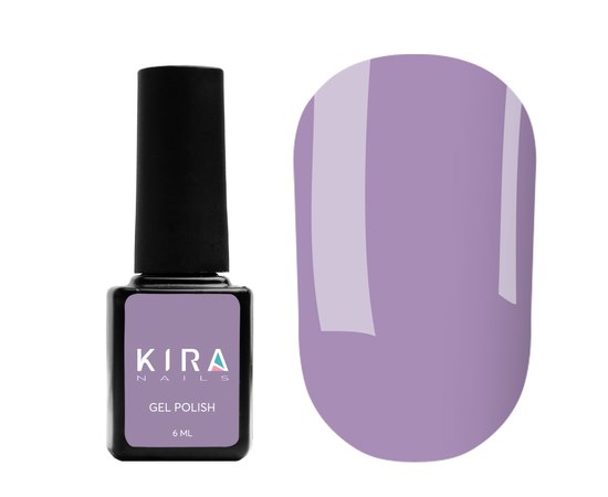 Изображение  Гель-лак Kira Nails №085 (лилово-серый, эмаль), 6 мл, Цвет: 085