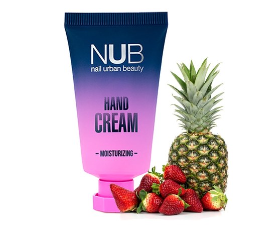 Изображение  Увлажняющий крем для рук NUB Moisturizing Hand Cream 30 мл, клубника и ананас, Аромат: Клубника