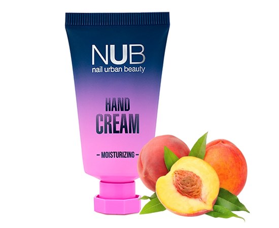 Зображення  Зволожуючий крем для рук NUB Moisturizing Hand Cream 30 мл, персик, Аромат: Персик
