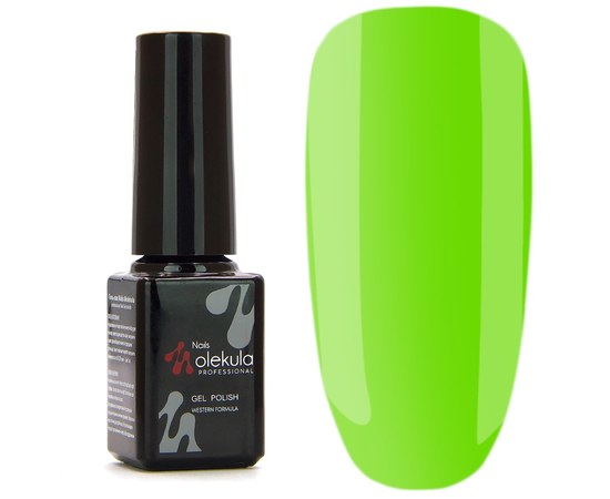 Изображение  Nails Molekula Gel Polish 6 ml, № 057 Light green neon, Volume (ml, g): 6, Color No.: 57
