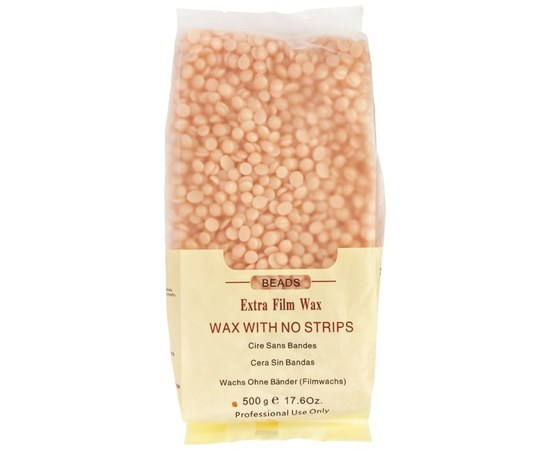 Изображение  Wax granulated BEADS Extra Film Wax 500 g, Peach, Aroma: Peach