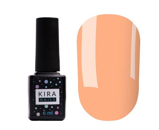 Изображение  Гель-лак Kira Nails №020 (розово-персиковый, неоновый), 6 мл, Цвет №: 020