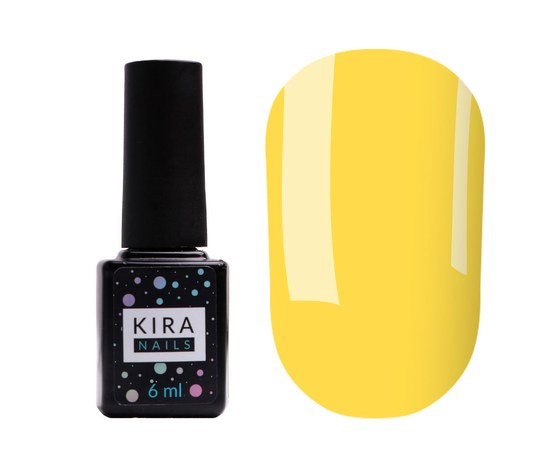 Зображення  Гель-лак Kira Nails №023 (сонячно-жовтий, емаль), 6 мл, Цвет №: 023