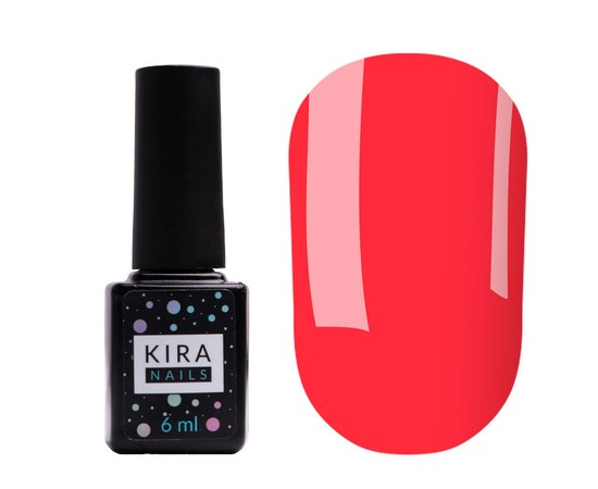 Изображение  Gel Polish Kira Nails No. 051 (bright pink-coral, enamel), 6 ml, Color No.: 51