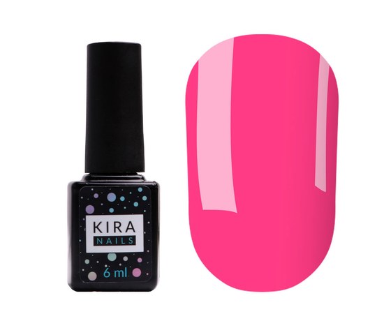 Зображення  Гель-лак Kira Nails №100 (приглушена рожева фуксія, емаль), 6 мл, Цвет №: 100