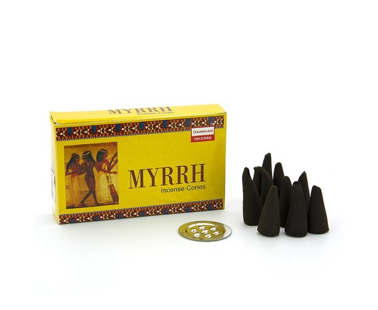 Зображення  Ароматичні конуси Darshan Incense MYRRH, Аромат: MYRRH