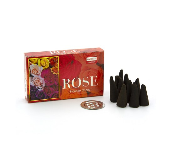 Изображение  Aromatic cones Darshan Incense ROSE, Aroma: ROSE