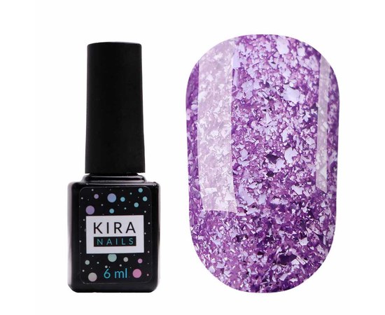 Изображение  Гель-лак Kira Nails Shine Bright №007 (светло-фиолетовый с блестками), 6 мл, Цвет №: 007