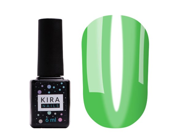 Изображение  Gel Polish Kira Nails Vitrage No. V04 (light green, stained glass), 6 ml, Color No.: 4