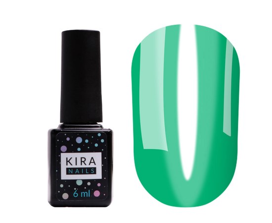 Изображение  Gel Polish Kira Nails Vitrage No. V05 (green, stained glass), 6 ml, Color No.: 5