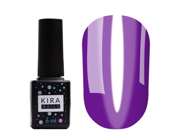 Зображення  Гель-лак Kira Nails Vitrage №V10 (фіолетовий темний, вітражний), 6 мл, Цвет №: 010