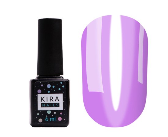Изображение  Gel Polish Kira Nails Vitrage No. V14 (transparent purple, stained glass), 6 ml, Color No.: 14