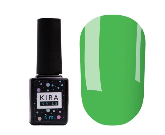 Изображение  Гель-лак Kira Nails №126 (приглушенный зеленый, эмаль), 6 мл, Цвет №: 126