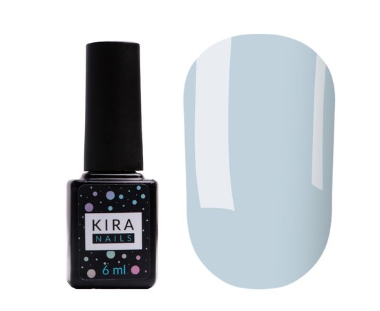 Зображення  Гель-лак Kira Nails №132 (ніжно-блакитний, емаль), 6 мл, Цвет №: 132