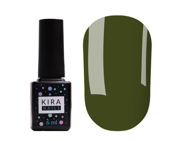 Изображение  Гель-лак Kira Nails №146 (оливковый, эмаль), 6 мл, Цвет №: 146