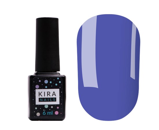 Изображение  Гель-лак Kira Nails №156 (ярко-синий, эмаль), 6 мл, Цвет №: 156