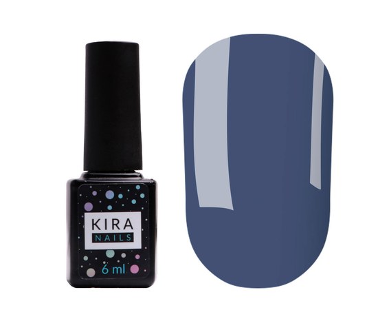 Изображение  Гель-лак Kira Nails №161 (темный сине-лазурный, эмаль), 6 мл, Цвет №: 161