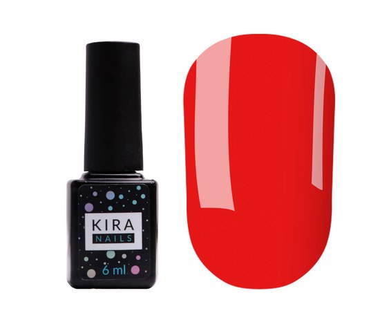 Изображение  Gel Polish Kira Nails No. 166 (piquant red, enamel), 6 ml, Color No.: 166