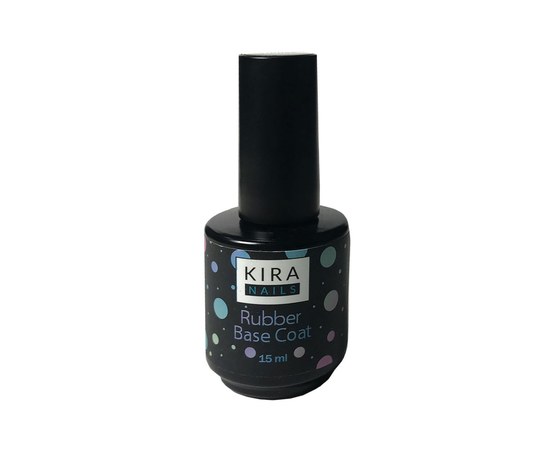 Зображення  Kira Nails Rubber Base Coat - каучукове, базове покриття, 15 мл