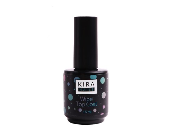 Изображение  Kira Nails Wipe Top Coat - fixer for gel polish with a sticky layer, 15 ml