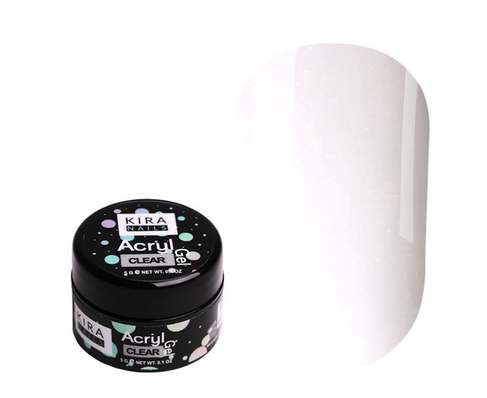Изображение  Acrylic gel (polygel) for building Kira Nails Acryl Gel - Clear, 5 g