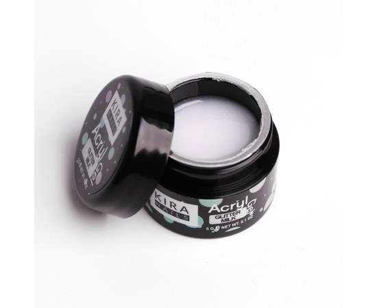 Изображение 2 Акрил-гель (полигель) для наращивания Kira Nails Acryl Gel Glitter Milk, 5 г