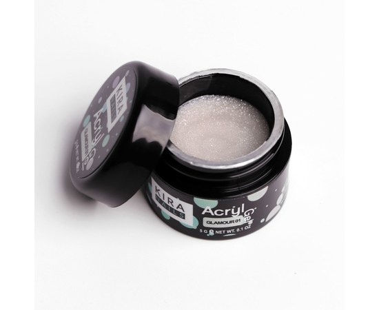Изображение 2 Акрил-гель (полигель) для наращивания Kira Nails Acryl Gel Glamour 01, 5 г