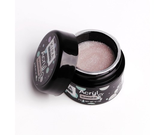 Изображение 2 Акрил-гель (полигель) для наращивания Kira Nails Acryl Gel Glamour 02, 5 г