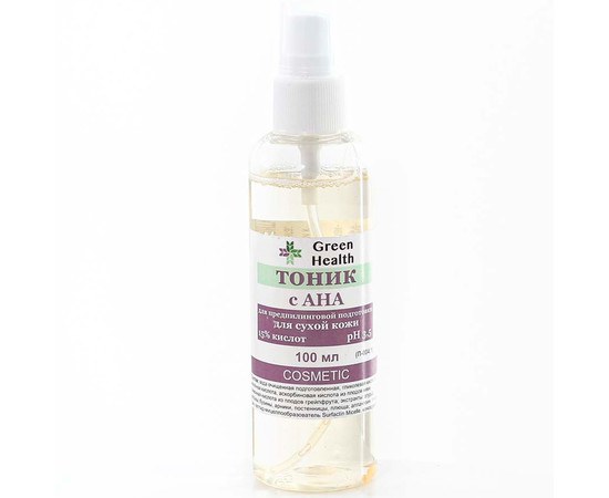 Изображение  Tonic with AHA for pre-peel preparation for dry skin, 100 ml, Volume (ml, g): 100