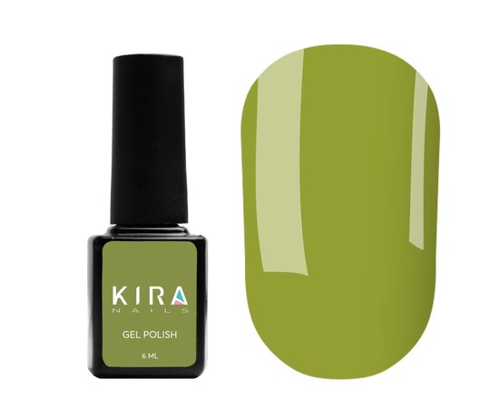 Изображение  Гель-лак Kira Nails №127 (хаки, эмаль), 6 мл, Цвет: 127