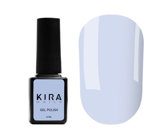 Изображение  Гель-лак Kira Nails №132 (нежно-голубой, эмаль), 6 мл, Цвет: 132