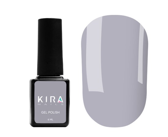 Изображение  Гель-лак Kira Nails №134 (зелено-серый, эмаль), 6 мл, Цвет: 134