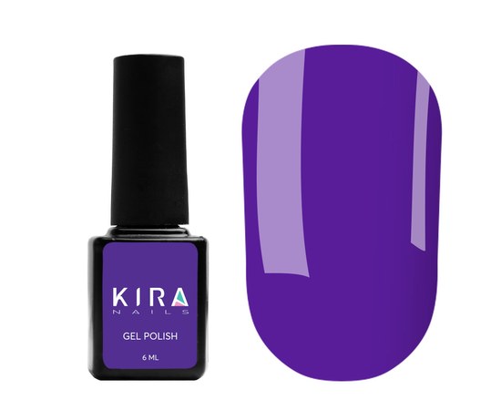 Изображение  Гель-лак Kira Nails №136 (электрик, эмаль), 6 мл, Цвет: 136