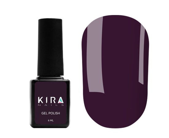 Изображение  Гель-лак Kira Nails №153 (темный баклажан, эмаль), 6 мл, Цвет: 153