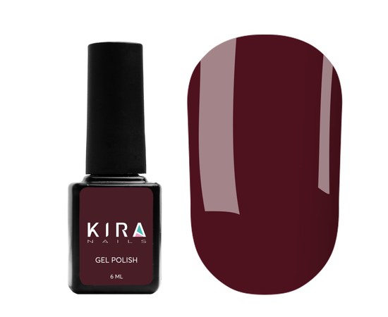 Изображение  Гель-лак Kira Nails №154 (темно-коричневый, эмаль), 6 мл, Цвет: 154