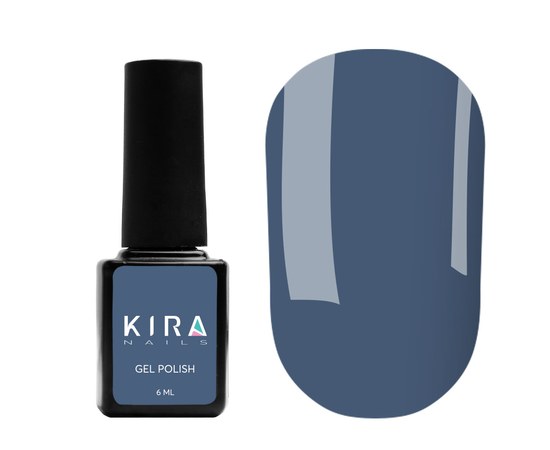 Изображение  Гель-лак Kira Nails №161 (темный сине-лазурный, эмаль), 6 мл, Цвет: 161