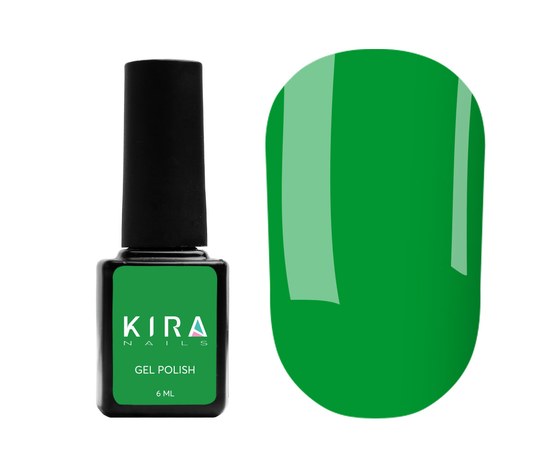 Изображение  Гель-лак Kira Nails №180 (зеленая мята, эмаль), 6 мл, Цвет: 180