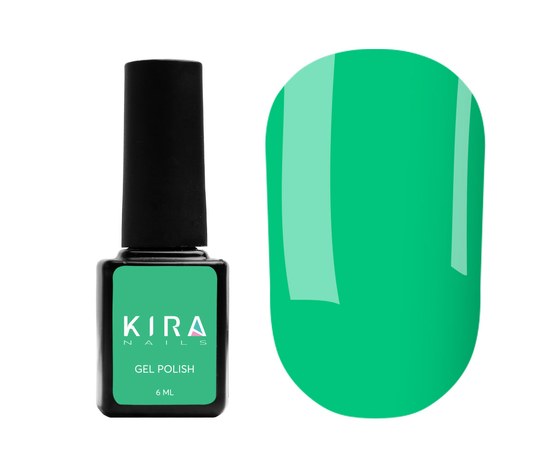 Изображение  Gel Polish Kira Nails No. 182 (blue-green, enamel), 6 ml, Color: 182