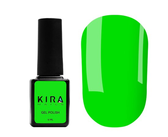 Зображення  Гель-лак Kira Nails №183 (яскраво-зелений, емаль), 6 мл, Цвет №: 183