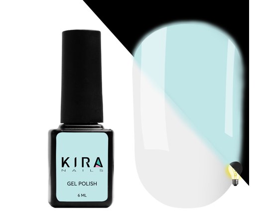 Изображение  Гель-лак Kira Nails FLUO 012 (белый, флуоресцентный), 6 мл, Цвет: 012