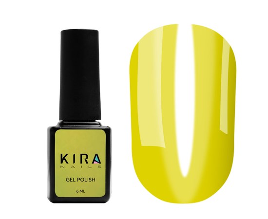 Изображение  Gel Polish Kira Nails Vitrage No. V03 (yellow-green, stained glass), 6 ml, Color: 3